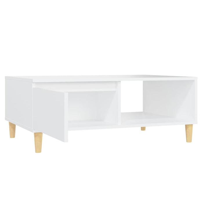 Couchtisch Weiß 90x60x35 cm Holzwerkstoff
