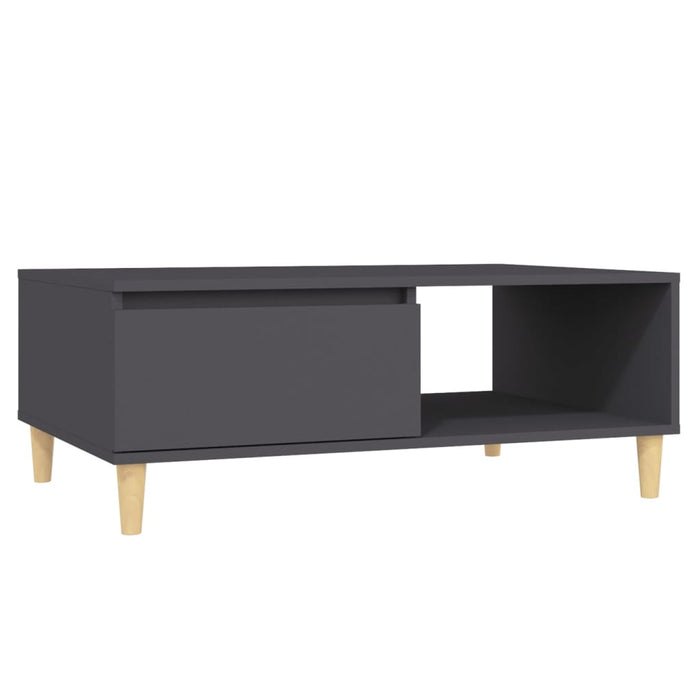 Couchtisch Grau 90x60x35 cm Holzwerkstoff