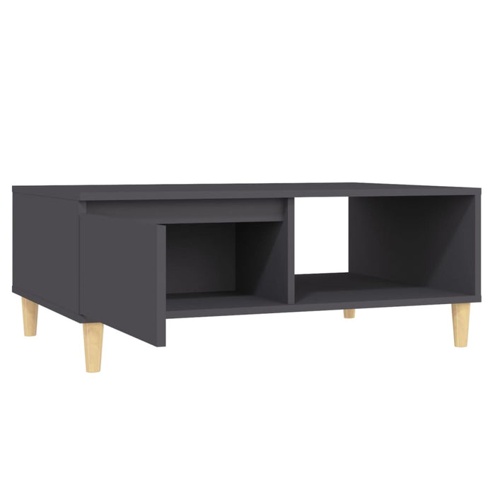 Couchtisch Grau 90x60x35 cm Holzwerkstoff