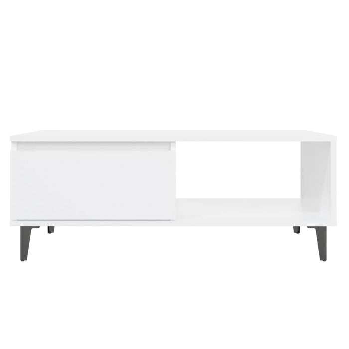 Couchtisch Weiß 90x60x35 cm Holzwerkstoff