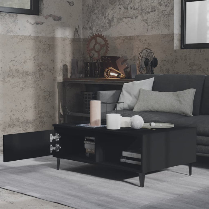 Couchtisch Schwarz 90x60x35 cm Holzwerkstoff