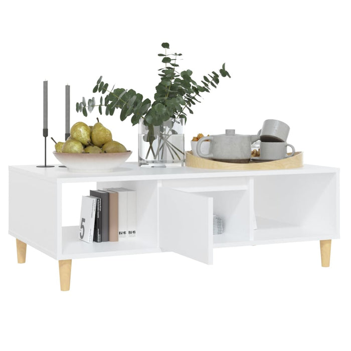 Couchtisch Weiß 103,5x60x35 cm Holzwerkstoff