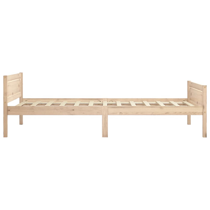 Solid pine wood bed 100x200 cm
