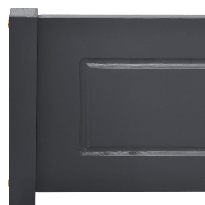 Massivholzbett Grau Kiefer 90x200 cm