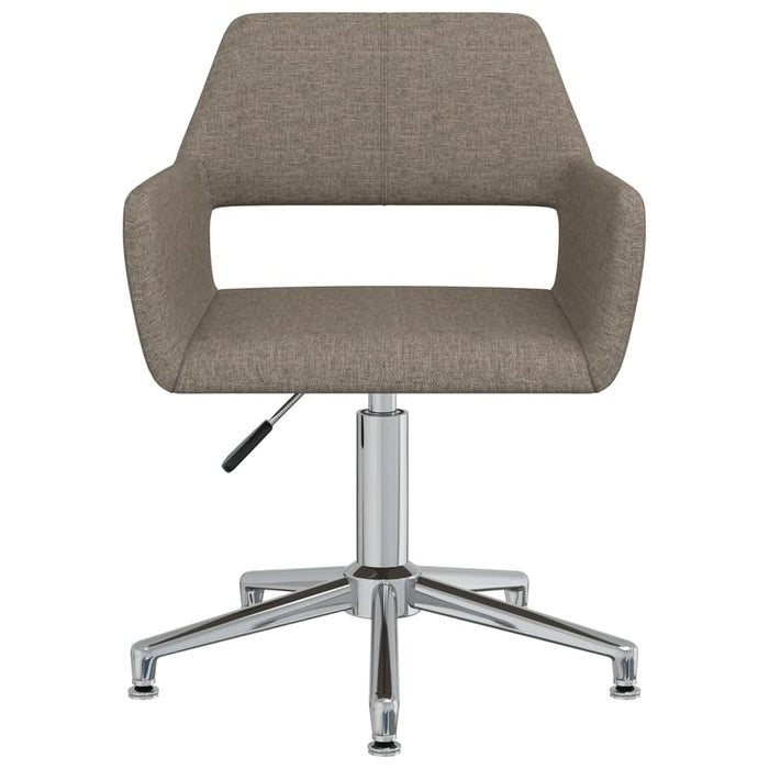 Esszimmerstühle 2 Stk. Drehbar Taupe Stoff