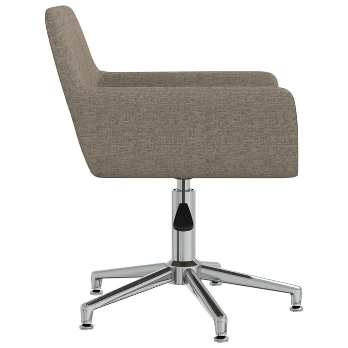 Esszimmerstühle 2 Stk. Drehbar Taupe Stoff