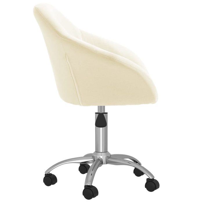Esszimmerstühle 2 Stk. Drehbar Creme Stoff