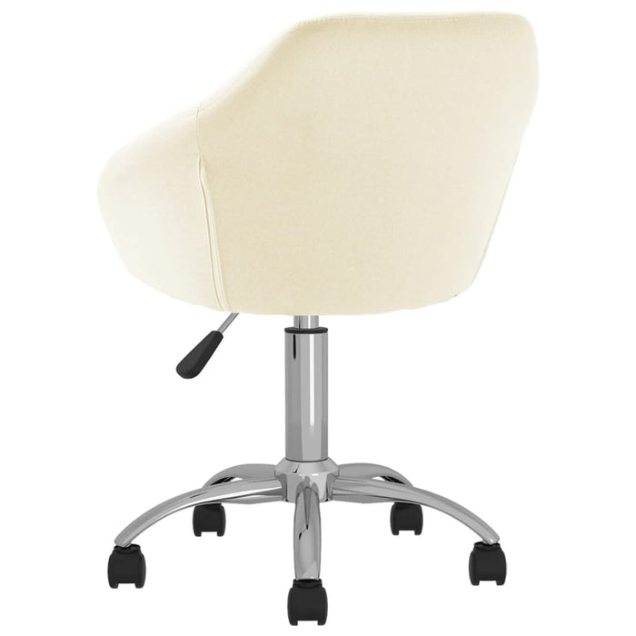 Esszimmerstühle 2 Stk. Drehbar Creme Stoff