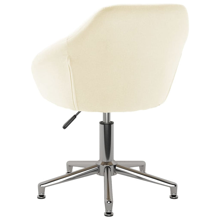 Esszimmerstühle 2 Stk. Drehbar Creme Stoff