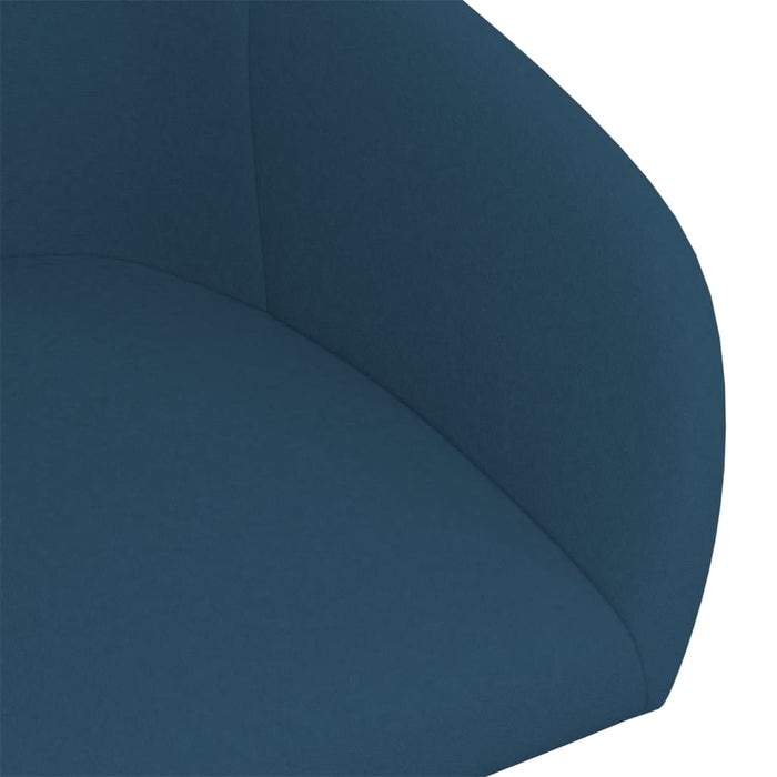 Dining room chairs swivel 2 pcs. Blue velvet