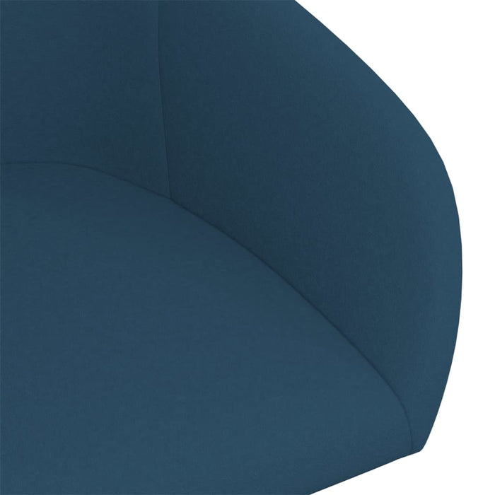 Esszimmerstühle 2 Stk. Drehbar Blau Samt