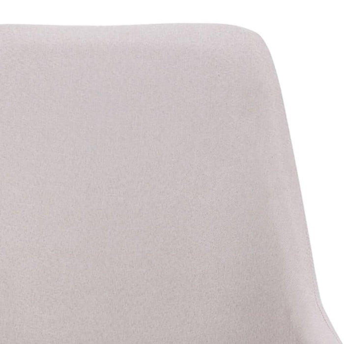 Dining room chairs 2 pcs. Swivel cream fabric