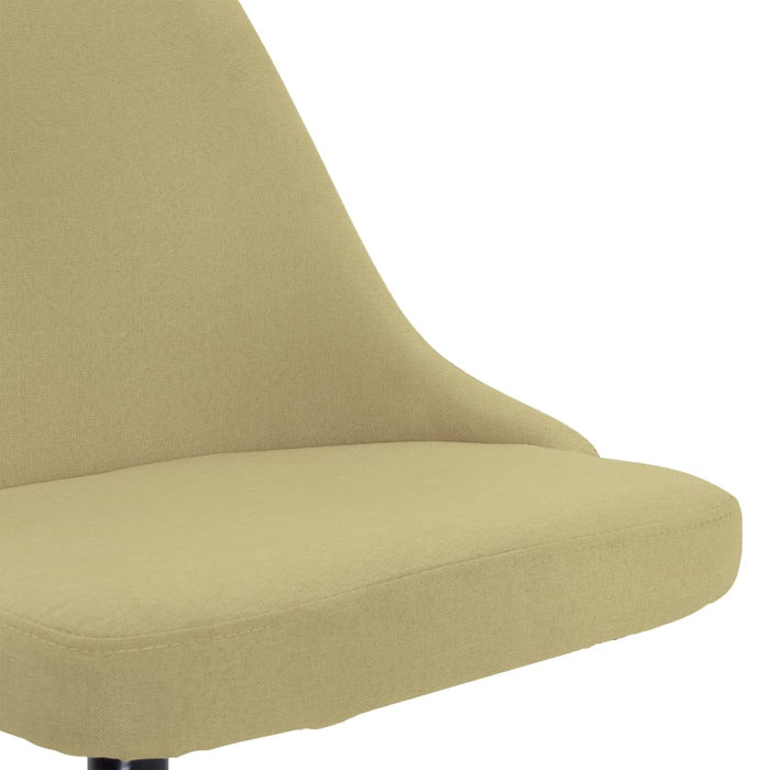 Dining room chair swivel green fabric