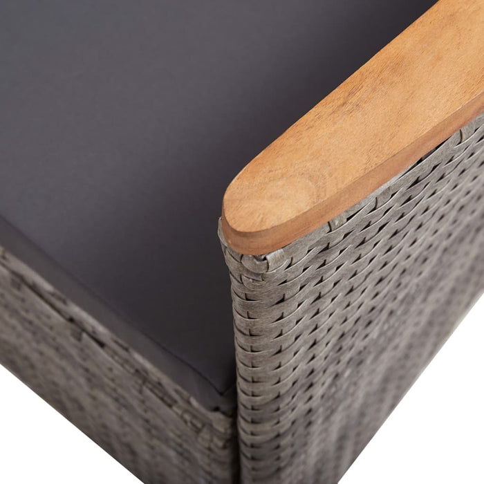 5-tlg. Garten-Essgruppe Grau