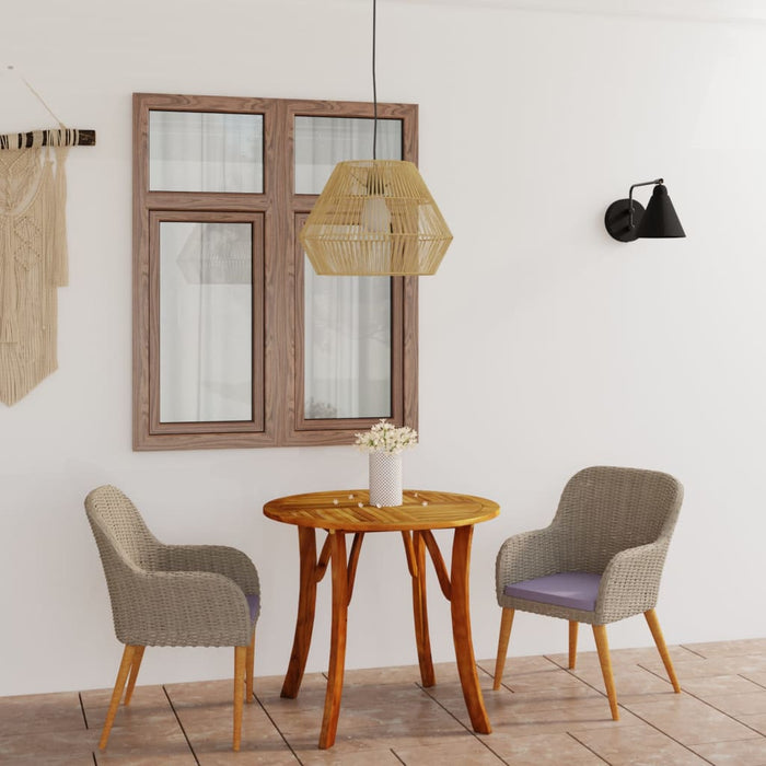 3-tlg. Garten-Essgruppe Braun