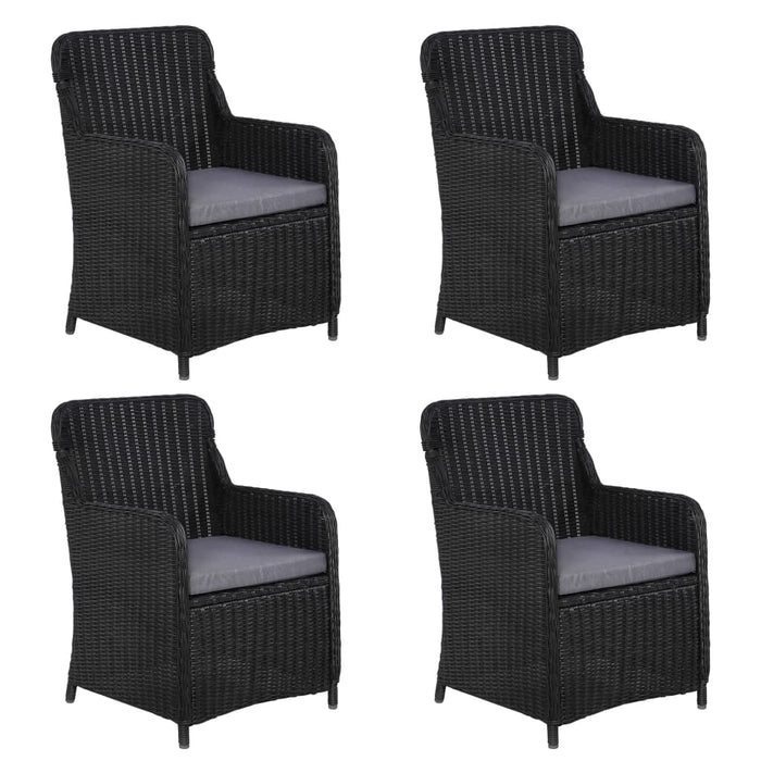 5-tlg. Garten-Essgruppe Schwarz