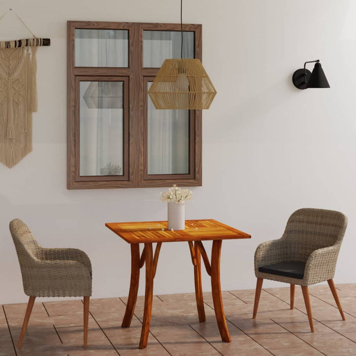 3-tlg. Garten-Essgruppe Braun