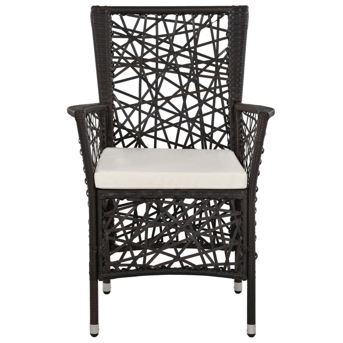 5-tlg. Garten-Essgruppe Braun