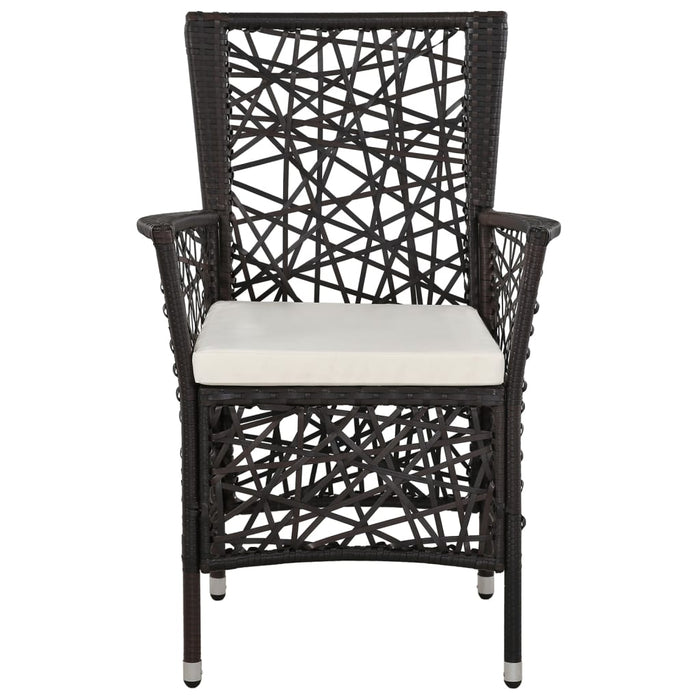 5-tlg. Garten-Essgruppe Braun