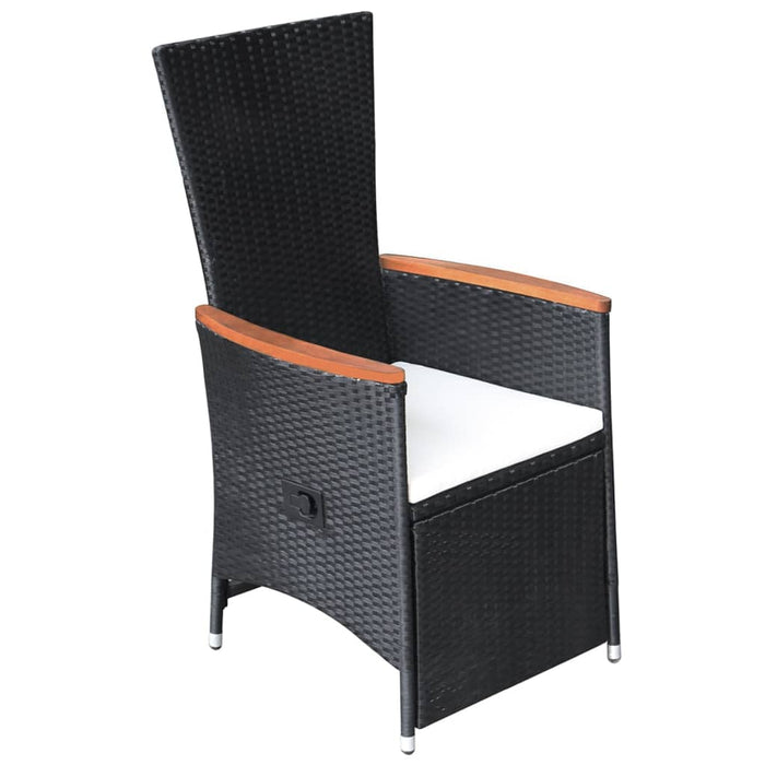 5-tlg. Garten-Essgruppe Schwarz