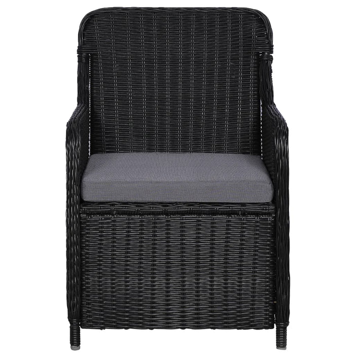 5-tlg. Garten-Essgruppe Schwarz