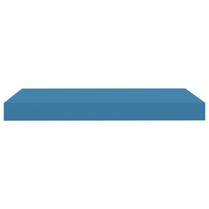 Schweberegale 2 Stk. Blau 50x23x3,8 cm MDF