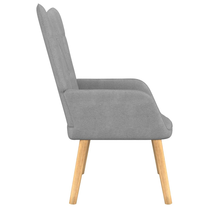 Relaxsessel Hellgrau Stoff