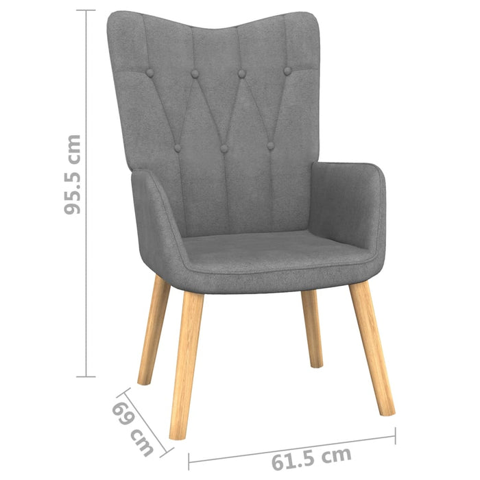 Relaxsessel Dunkelgrau Stoff