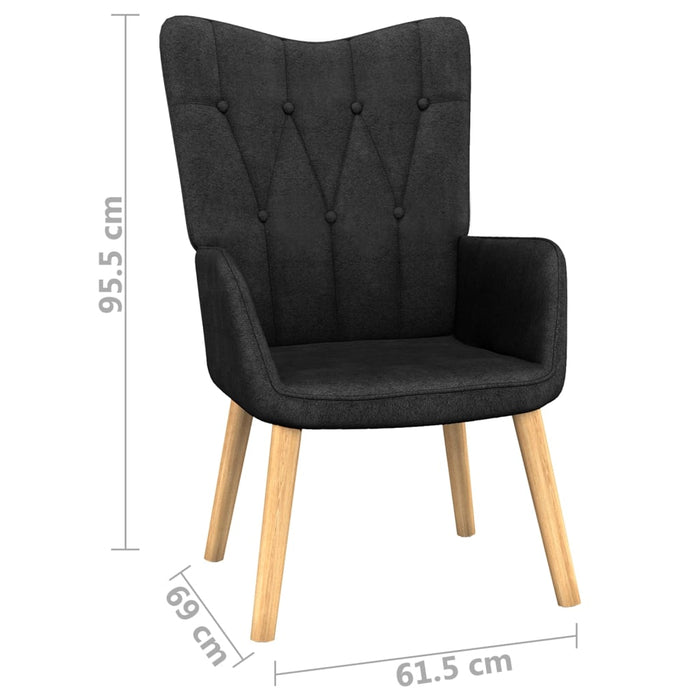 Relaxsessel Schwarz Stoff