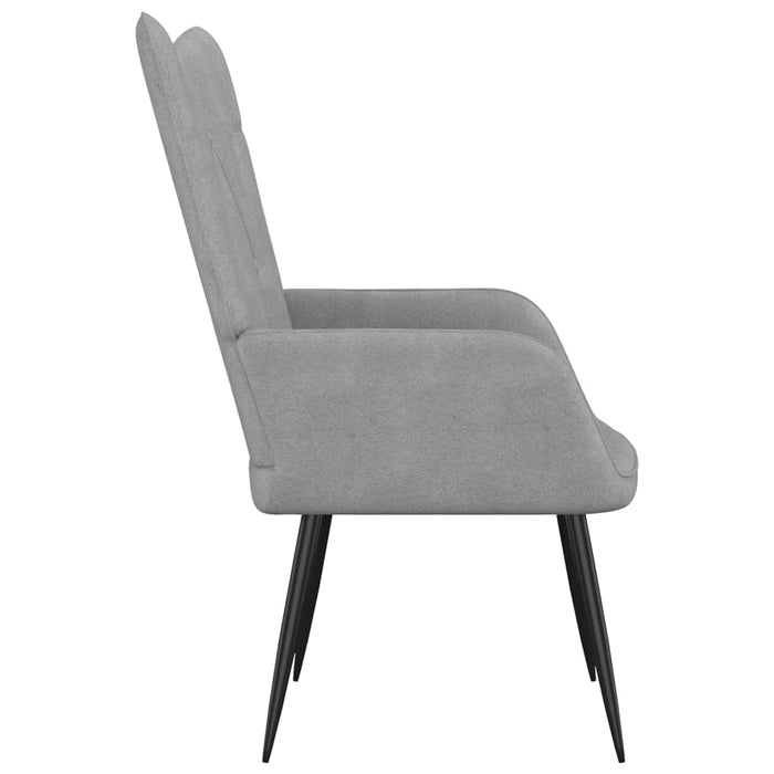 Relaxsessel Hellgrau Stoff
