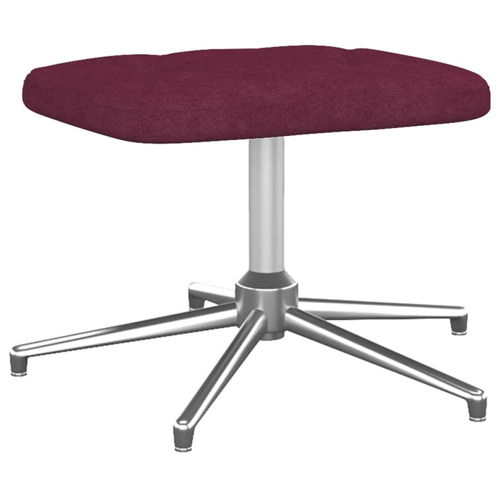 Relaxsessel mit Hocker Lila Stoff