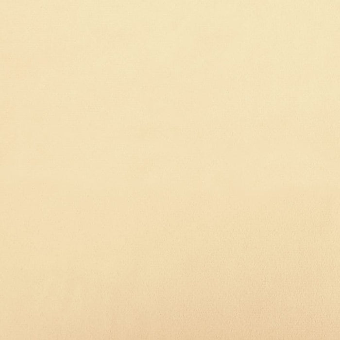 Relaxsessel mit Hocker Cremeweiß Samt und PVC