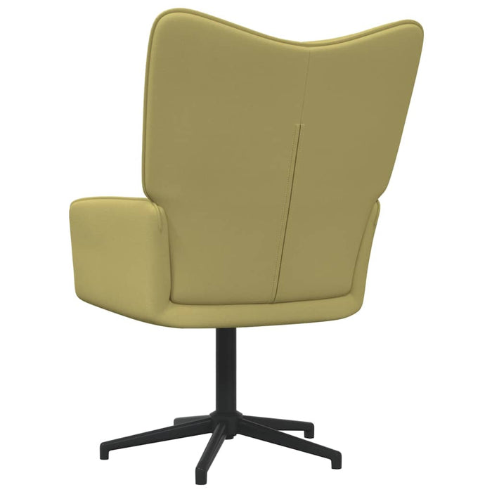 Relaxsessel mit Hocker Grün Stoff