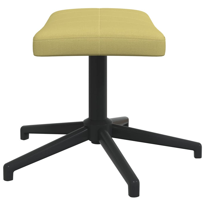 Relaxsessel mit Hocker Grün Stoff