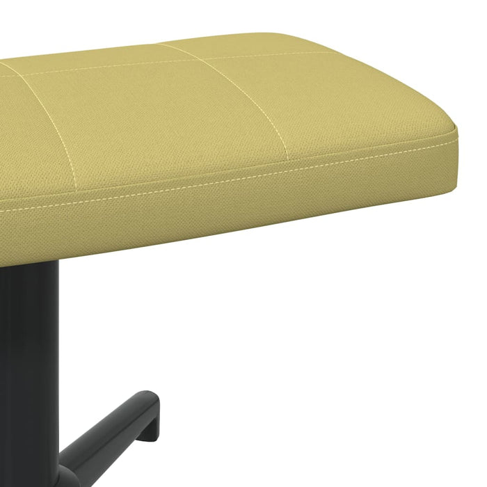 Relaxsessel mit Hocker Grün Stoff