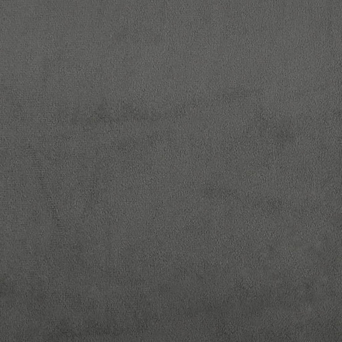 Relaxsessel mit Hocker Dunkelgrau Samt