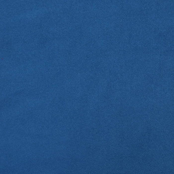 Relaxsessel mit Hocker Blau Samt