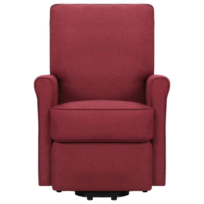 Aufstehsessel Weinrot Stoff