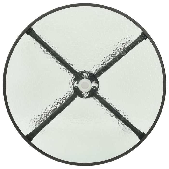 5-tlg. Garten-Essgruppe Stahl Anthrazit