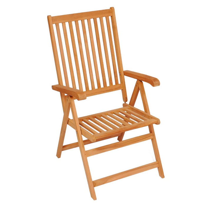 Garten-Liegestühle mit Kissen 8 Stk. Massivholz Teak