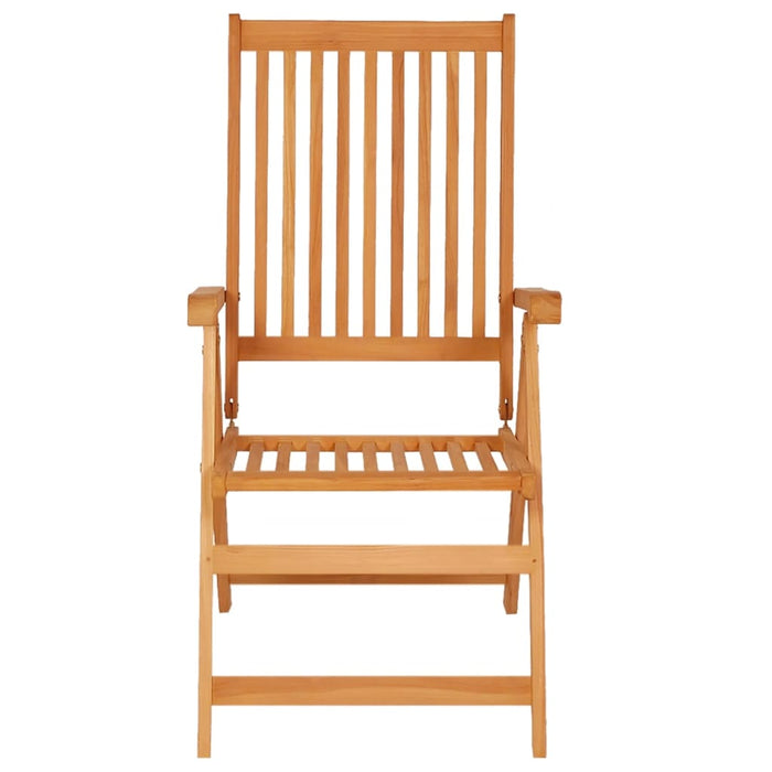 Garten-Liegestühle mit Kissen 8 Stk. Massivholz Teak
