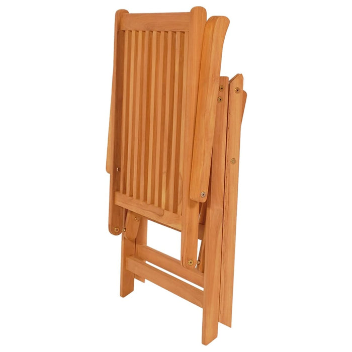 Garten-Liegestühle mit Kissen 8 Stk. Massivholz Teak