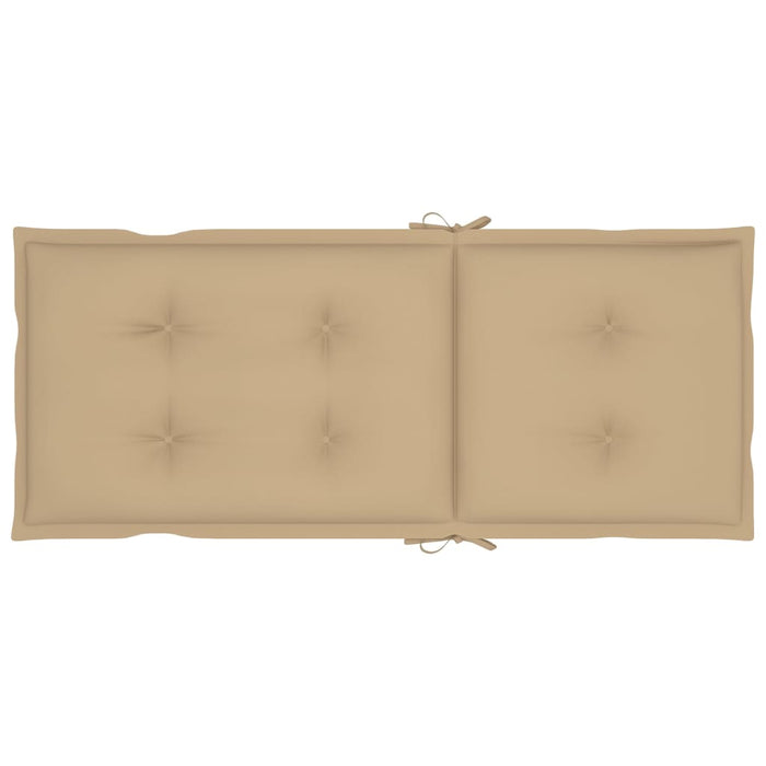 Garten-Liegestühle mit Kissen 8 Stk. Massivholz Teak