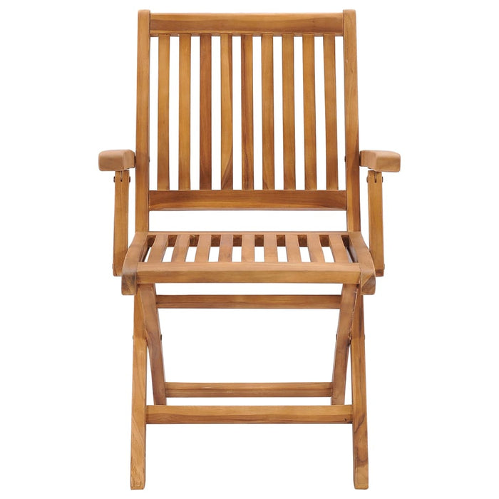Klappbare Gartenstühle mit Kissen 6 Stk. Massivholz Teak