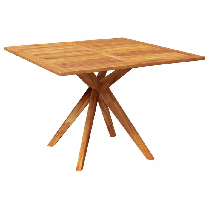 Garden table 110x110x75 cm solid acacia wood