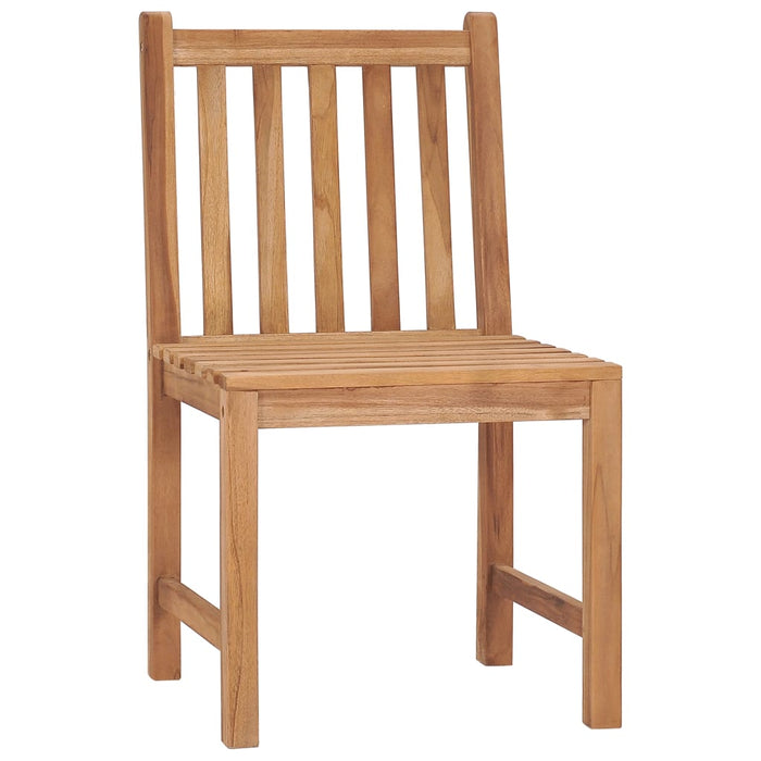 Garden chairs 8 pieces with cushions made of solid teak wood