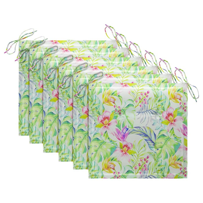 Batavia-Stühle mit Kissen 6 Stk. Massivholz Teak