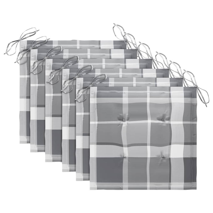 Klappbare Gartenstühle 6 Stk. mit Kissen Massivholz Akazie