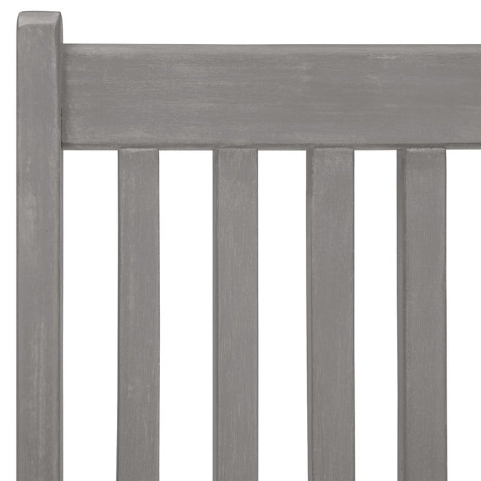Verstellbare Gartenstühle 8 Stk. Grau Massivholz Akazie