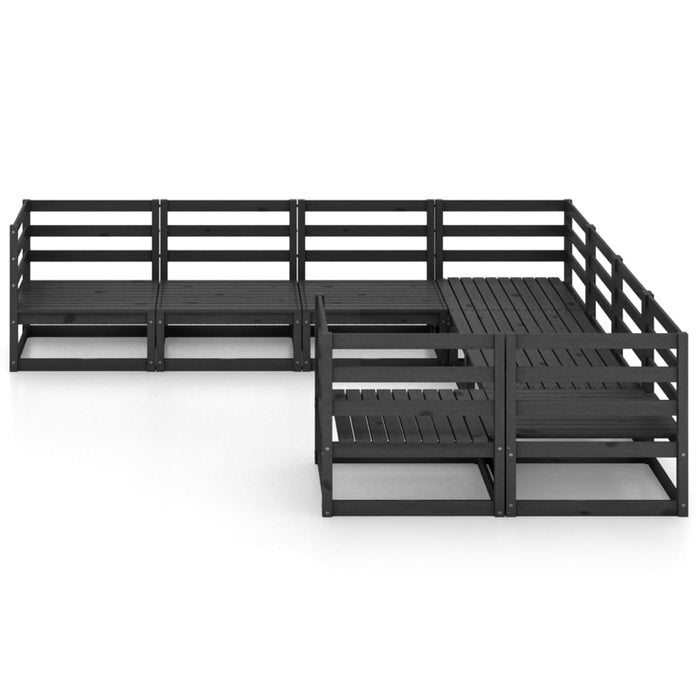 8-tlg. Garten-Lounge-Set Massivholz Kiefer